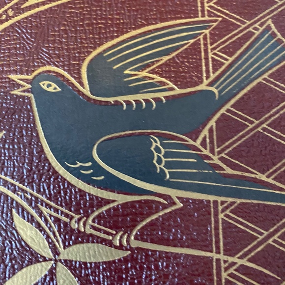 Vintage photo album. Etched painted detail with birds - Picture 12 of 16